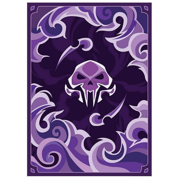 Fantasy North - Shadow - Elements Series II - 100 Textured Matte TCG Card Sleeves - Fits Magic MTG Commander Pokemon and Other Card Games - Playing Card Sleeves