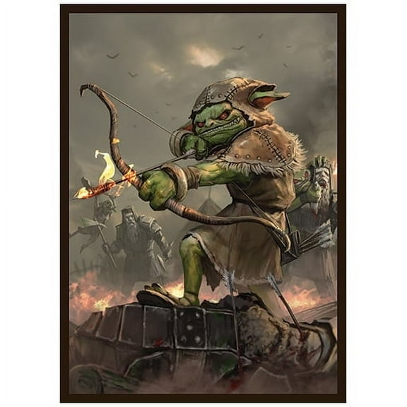 Fantasy North - Skryn - Ruthless Skirmisher - 100 Smooth Matte TCG Trading Card Sleeves - Fits Magic MTG Commander Pokemon and other Card Games - Playing Card Sleeves
