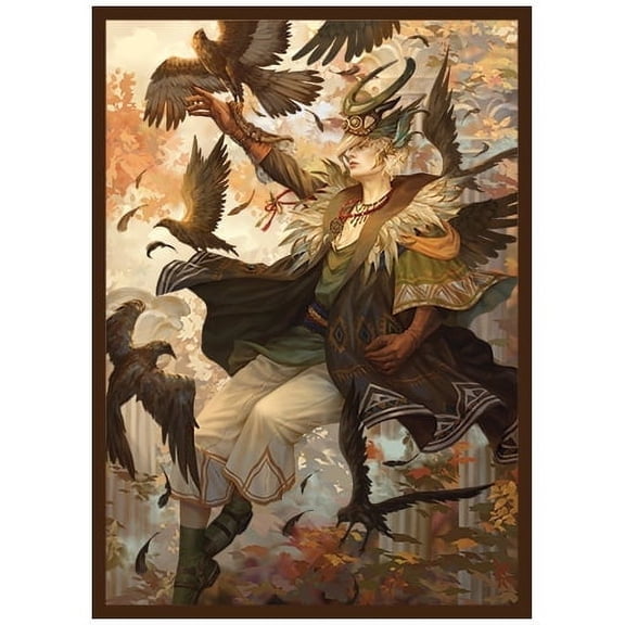 Fantasy North - Tirius - Child of The Wind - 100 Smooth Matte TCG Card Sleeves - Fits Magic MTG Commander Pokemon and other Card Games - Playing Card Sleeves