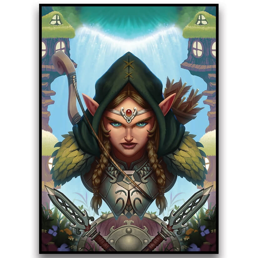mtg elf card sleeves Elite Your Playmat then hand Fantasy North - Wood Elves