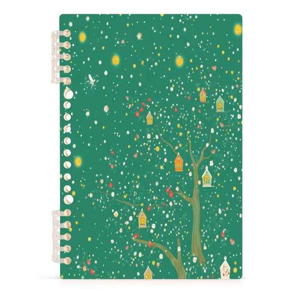 Fantasy Pattern Design A5 8.3x5.7in PP Notebook, Adjustable Rings, 60 Sheets, Diary or Journey Note