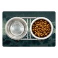 thumbnail image 1 of Fantasy Pet Mat for Food and Water, Moon Journey of an Astronaut on the Surface Outer Space Asteroid Field Universe, Non-Slip Rubber Mat for Dogs and Cats, 18" X 12", by Ambesonne, 1 of 1