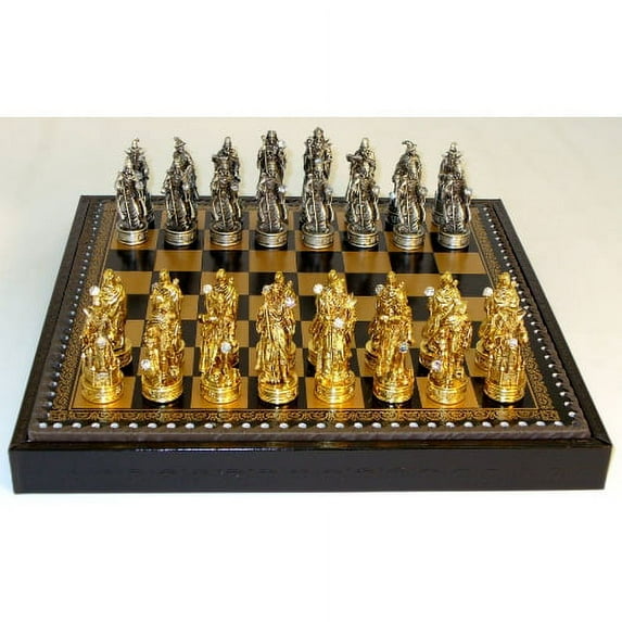 Fantasy Pewter Chess Set With Chest