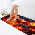 thumbnail image 1 of Fantasy Phoenix Bathroom Rugs for Men, Bird Non-Slip Bath Rugs Phoenix Flame Bird Flying to the Sky Psychedelic Animal Hippie Bathroom Rugs Set, Aesthetic Cool Bathroom Rug Mat 17X48inch, 1 of 3