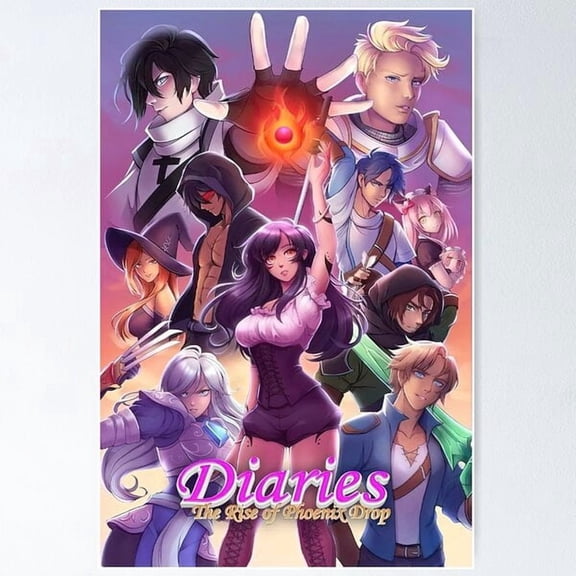 Fantasy Phoenix Rise Illustration Poster, Poster Home Decor, Poster Only
