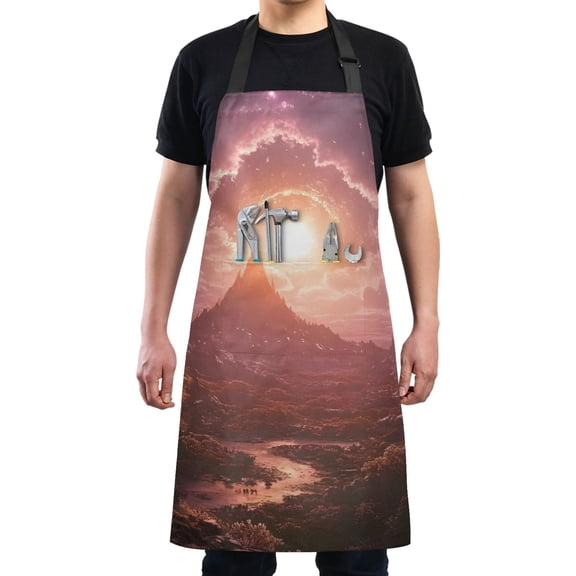 Fantasy Planet Chef Kitchen Apron with Pockets for Women Waterproof Aprons for Cooking Baking