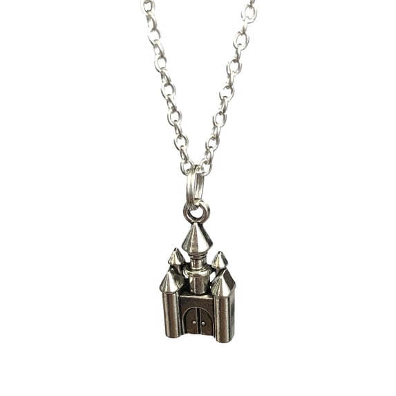 Fantasy Princess Castle Pendant Necklace