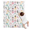 thumbnail image 1 of Fantasy Princess Pattern Blanket,Comfortable Soft Flannel Throw Blanket,All Season,Warm Lightweight Blankets for Sofa Bed Couch Living Room Chair,30"x40", 1 of 4