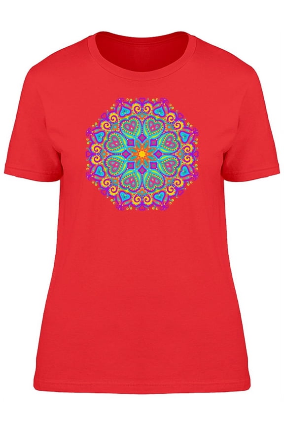Fantasy Purple Mandala T-Shirt Women -Image by Shutterstock, Female Large