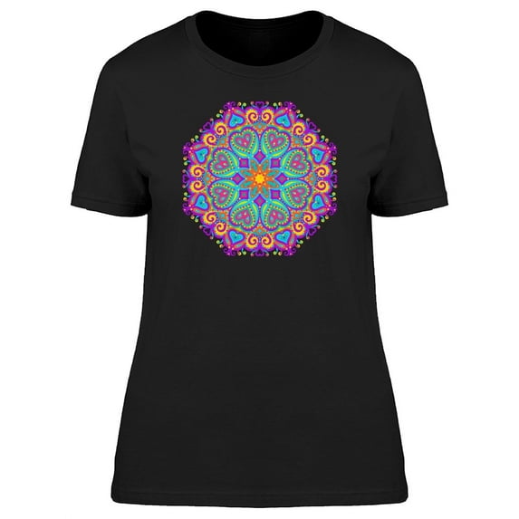 Fantasy Purple Mandala T-Shirt Women -Image by Shutterstock, Female Large