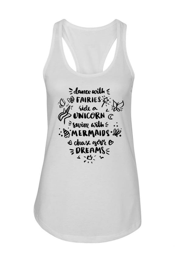 Fantasy Quote Design Tank Women -Image by Shutterstock, Female Small
