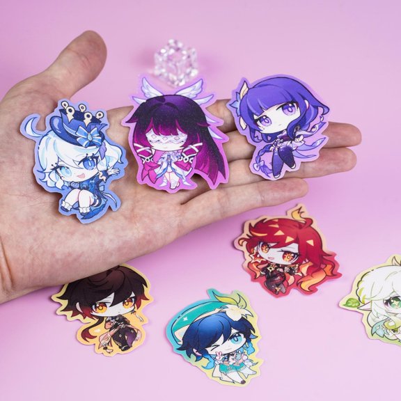 Fantasy RPG Game Archons Waterproof keychain - Venti, | Chibi Fandom keychains for s, Bottles & More, RANDOM 1 PACK