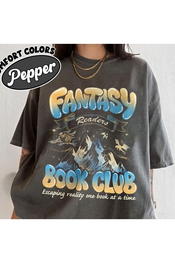 Fantasy Reader Society Book Club Shirt Dragon Merch TShirt Romance Gift for Reader Bookish
