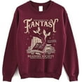 thumbnail image 1 of Fantasy Readers Society Sweatshirt - Vintage Romance Readers Sweater, Bookish Crewneck, 1 of 6