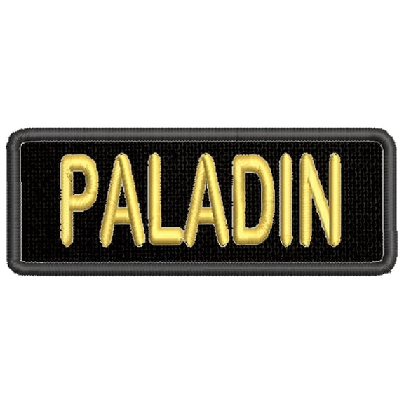 Fantasy Sci-fi World Of Warcraft Paladin Game RPG 4" W x 1.5" T Iron/Sew On Decorative Patch Funny Saying Biker Emblem