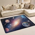 thumbnail image 1 of Fantasy Solar System Planet Galaxy Area Rug 4'x6' Soft Rugs Indoor Decorative Comfort Floor&nbsp;Carpet Nursery Rugs Non-Slip Mat for Living Room Entryway Bedroom Decor Kids Playing Room, 1 of 7