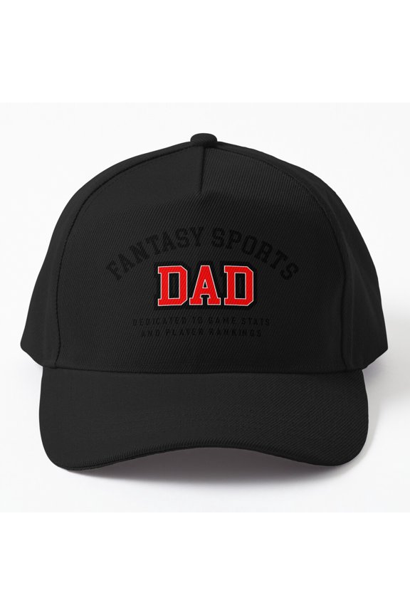 Fantasy Sports Dad Baseball Hat, Father Family Game League Graphic Design, Classic Everyday Cap
