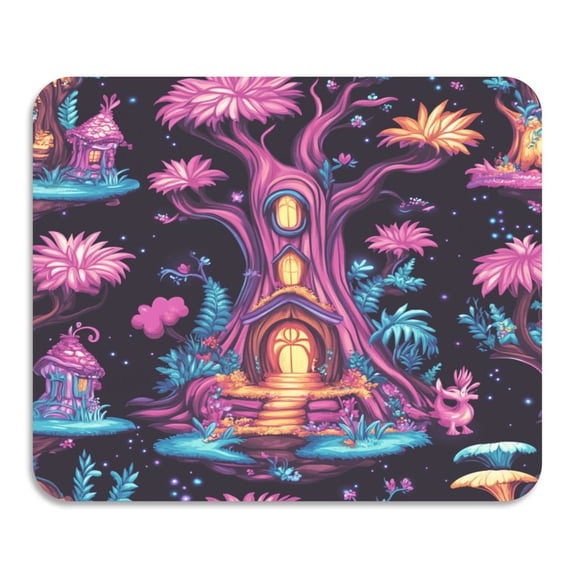 Fantasy Treehouse Diatomaceous Earth Water Absorbent Mat, Anti-Slip Rubber Backing, 15.7" x 11.8"