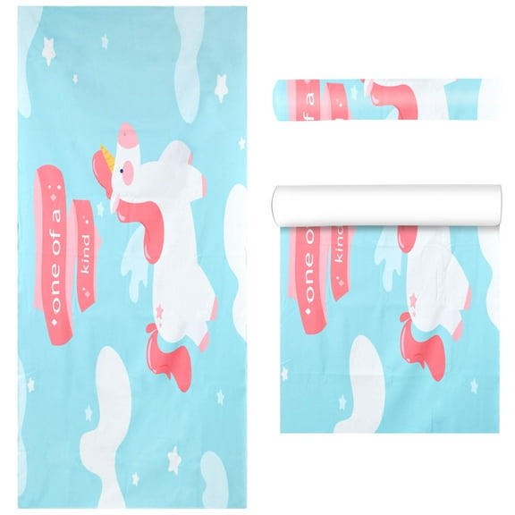 Fantasy Unicorn Beach Towel for Kids Girls Women, Thin Lightweight Soft Sand Free Microfiber Cute Beach Bath Shower Swimming Pool Towels 27X60 Inch