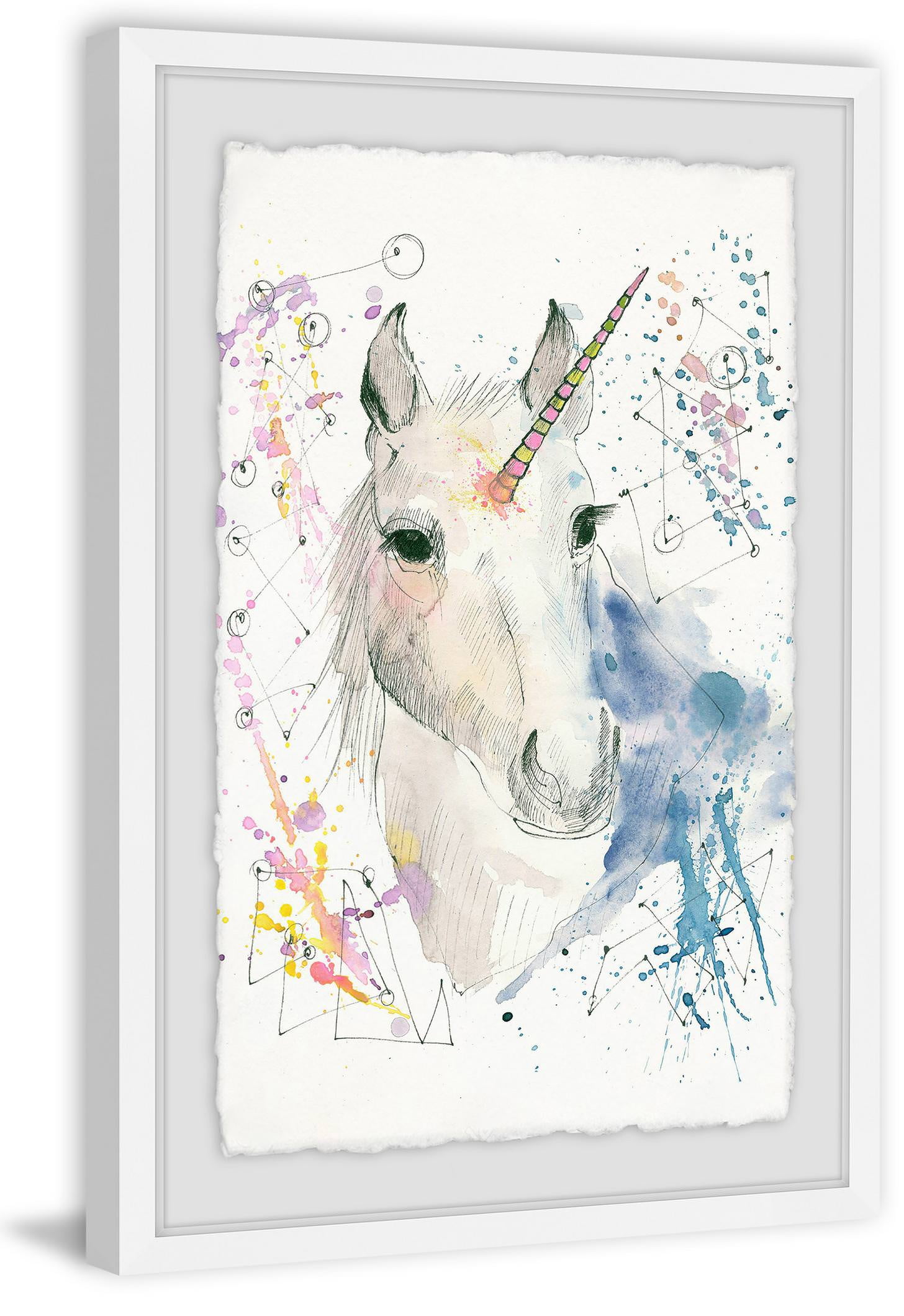 Fantasy Unicorn Framed Painting Print
