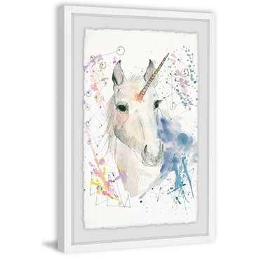 Sweet Unicorn Framed Painting Print - Walmart.com