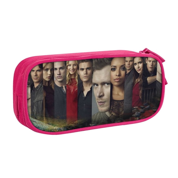 Fantasy Vampire Diaries Pencilcase Large Capacity Pencase Double-layer Pen Bag Stationery Pouch Organizer Office Supplies Pencil Case