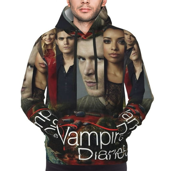 Fantasy Vampire Diaries Sweatshirt For Mens Fashion Hoodies Pullover Athletic Daily Hoody Hooded Gift
