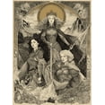 thumbnail image 1 of Fantasy Warrior Queens Canvas Print Wall Art for Living Room Bedroom Study Office Hallway Home Decor, 1 of 8