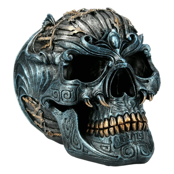 Pacific Giftware Fantasy Warrior Sword Skull Collectible Resin Home Decor Statue