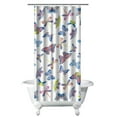 thumbnail image 1 of Fantasy Watercolor Butterfly Shower Curtain Waterproof Bathroom Curtain 36x72 Inches Artistic Design Machine Washable Quick Dry Includes Hooks, 1 of 5