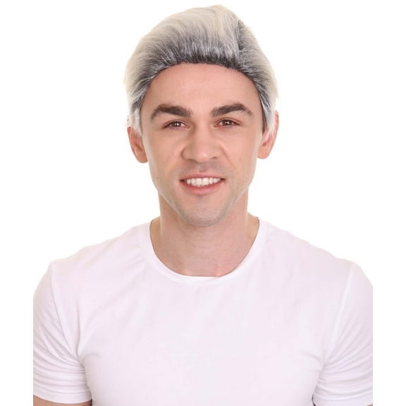 Fantasy Wig for Cosplay | Gray Mens Wig | Premium Breathable Capless Cap