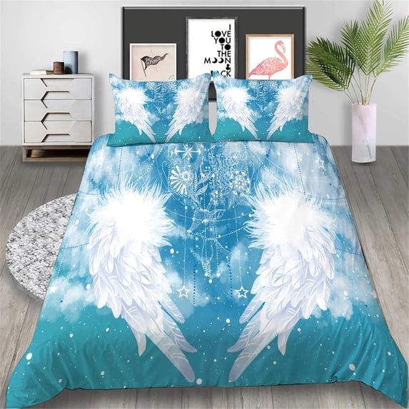 Fantasy Wings Duvet Cover Set,Bedding Set for Kids and Adult, Home Decor,Twin Size