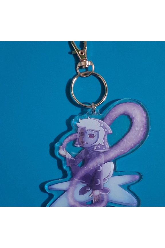 Fantasy Witch Collector Character Acrylic Keychain Cute Chibi Cartoon Bag Charm