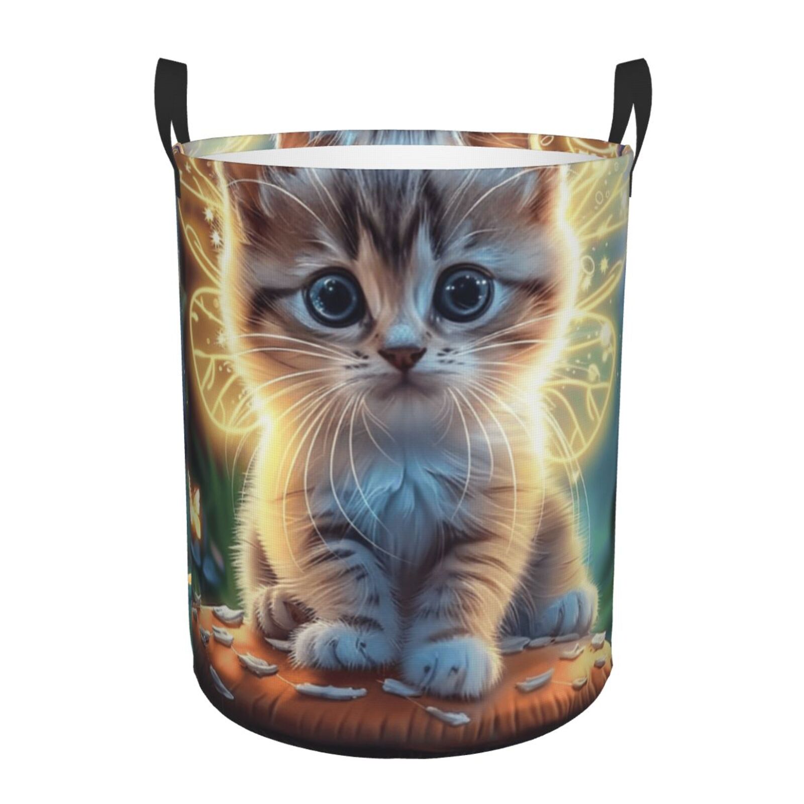 Fantasy animal closeup Circular Gift Dirty Clothes Storage Bucket