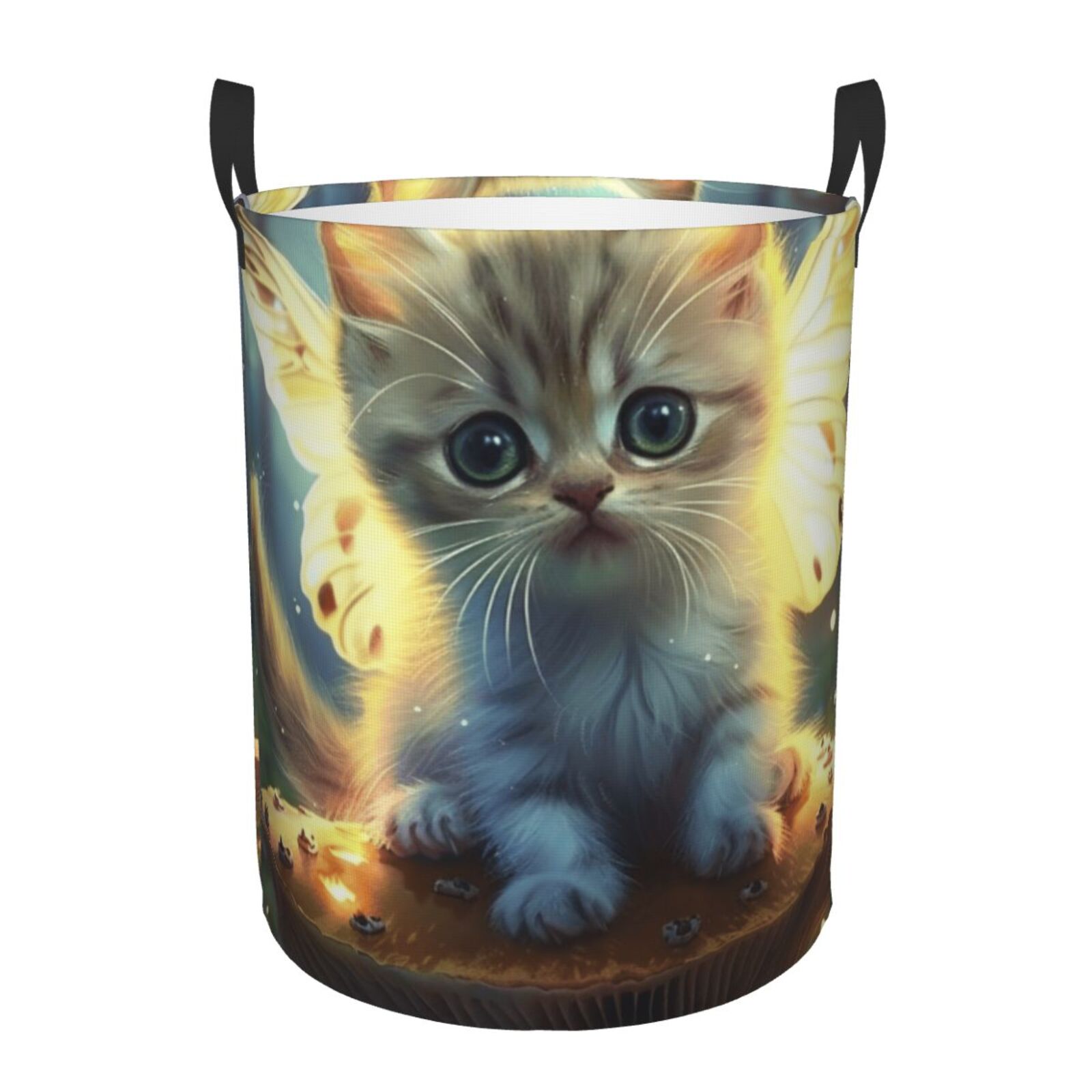 Fantasy animal closeup Circular Gift Dirty Clothes Storage Bucket