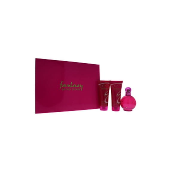 Fantasy by Britney Spears for Women - 3 Pc Gift Set 3.3oz EDP Spray, 3.3oz Body Souffle, 3.3oz Shower Gel