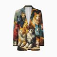 thumbnail image 1 of Fantasy cats family Customized Men's Suits full man Shawl Collar Gentleman Suits for Wedding Business, 1 of 5