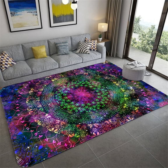 Fantasy color lotus pattern decorate carpet bedroom study balcony bath restaurant kitche