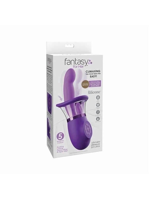 Ultimate Pleasure Pro Plus G-Spot Suction Vibrator, Purple