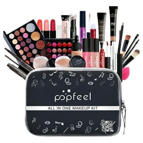FantasyDay All-in-one Makeup Set Holiday Gift Surprise | Full Makeup Kit for Women Essential Starter Bundle Include Eyeshadow Palette Lipstick Blush Concealer Face Powder Eyeliner Mascara Soft Brush