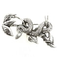 thumbnail image 1 of Fantasyard Serpent on a Tree Pin Brooch - Silver - 2.625 x 1.75 in., 1 of 1