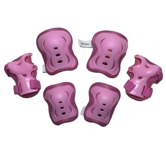 Fantasycart's Kids Children Cycling Roller Skating Knee Elbow Wrist Protective Pads Pink