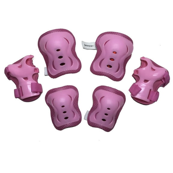 Fantasycart's Kids Children Cycling Roller Skating Knee Elbow Wrist Protective Pads Pink