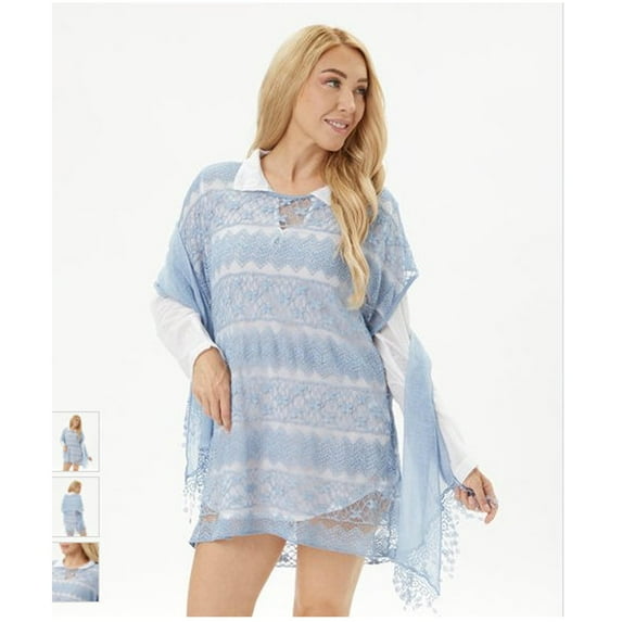 Fantazia Womens Casual V Neck Long Sleeve Top with Scarf