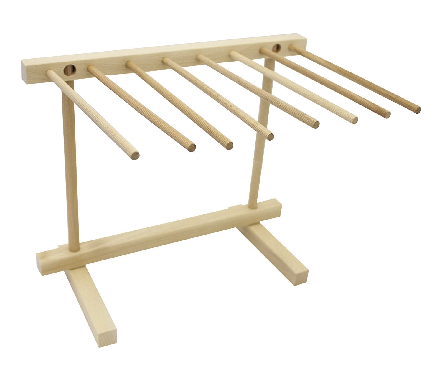 Foldable Wooden Pasta Drying Rack with Compact Storage