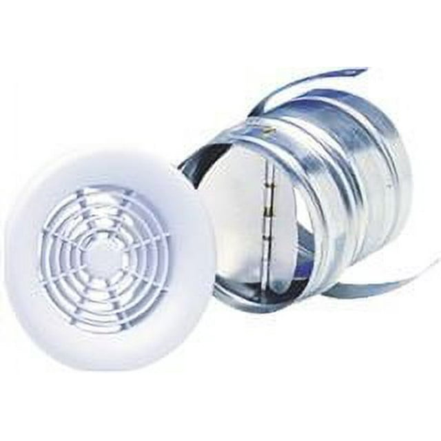 Fantech Designer Exhaust Grille With CollarDamper, 4 In. Duct