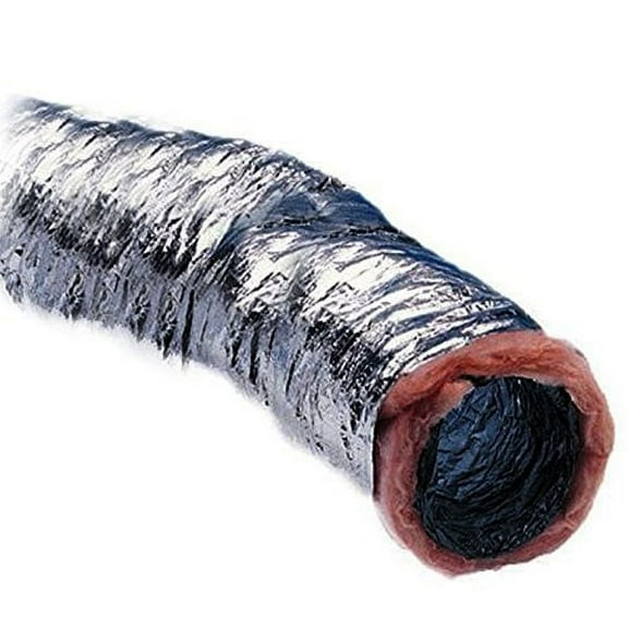 Fantech FIDT6 Fiberglass Insulated Silver Flex Duct