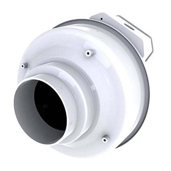 Fantech Plastic 10"D,10.6"H,10"W Inline Duct Fan 56200