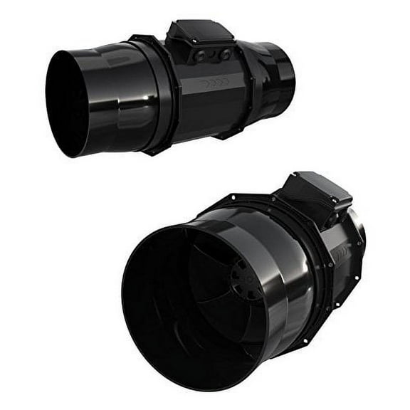 Fantech Plastic 9"D,9"H,9.7"W Inline Duct Fan 88453