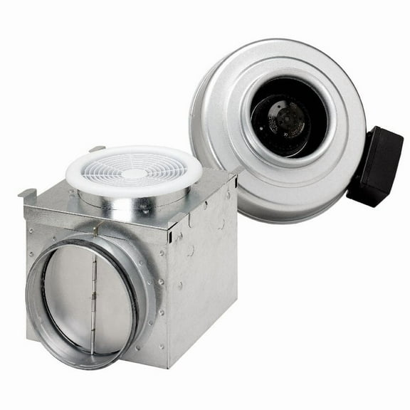 Fantech Steel 11"D,13.9"H,7.3"W Inline Duct Fan 45022